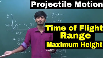 Projectile Motion | Lecture-2 | Time of Flight, Maximum Height, Range | For IIT/NEET | By - KP Sir