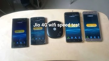 Reliance Jio 4G wifi hotspot speed test