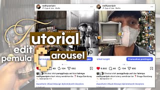 tutorial edit carousel untuk pemula ꩜🙂‍↔️ | alightmotion