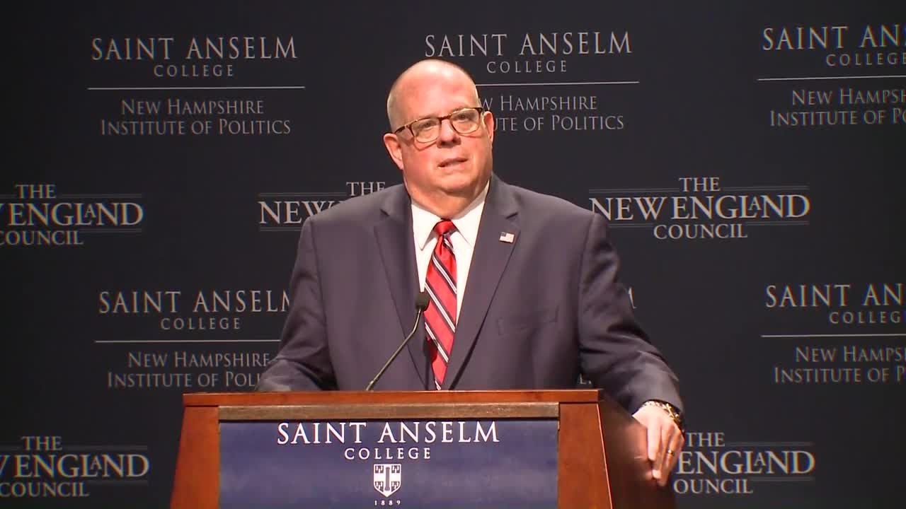 larry hogan governor Raw video: Larry Hogan speaks at Politics and Eggs