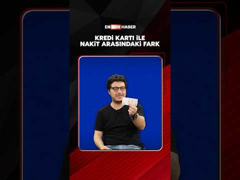 Kredi kartı ile nakit arasındaki fark #shorts