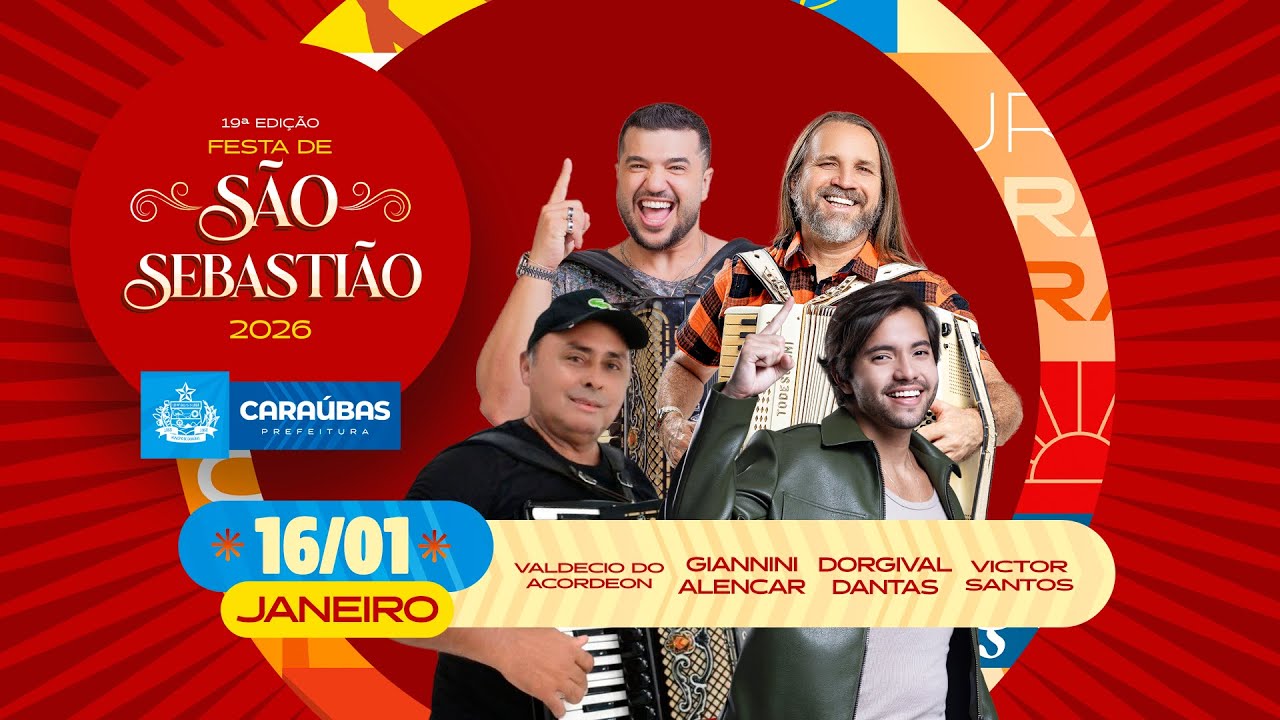 7ª NOITE DA 19ª EDIÇÃO - FESTA DE SÃO SEBASTIÃO 2026