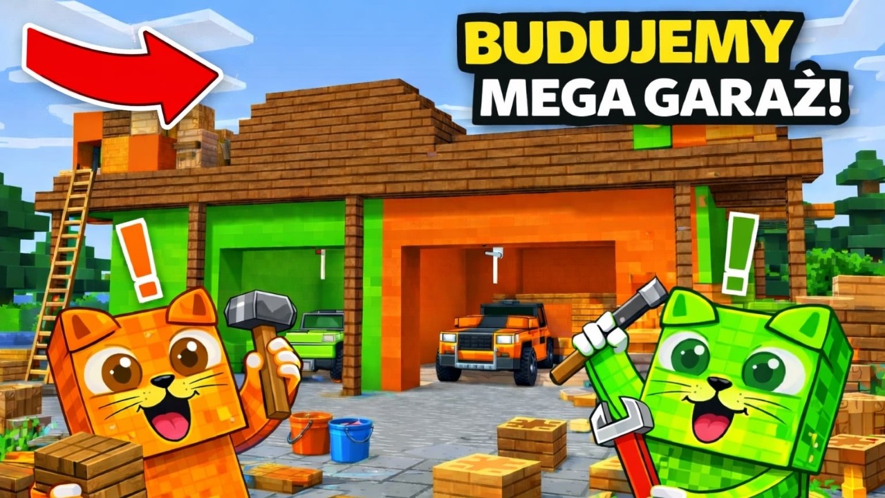 REMONT KOCIEGO GARAŻU w Kocim Mieście w Minecraft!