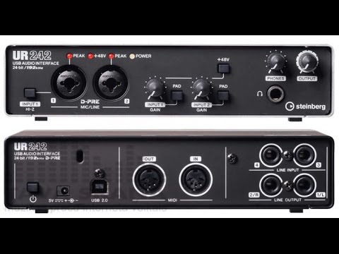 (sound engineering) STEINBERG UR 242 Κάρτα Ήχου vlog #2