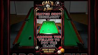 Blackball Curve Shot!!!  #8ball #billiards #ball #pool #sports #cuesports #cueball #8ballpool