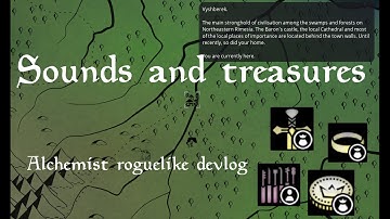 Sounds, treasures, global map - a roguelike devlog.