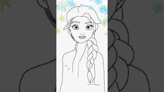 🔴 Cómo Dibujar y Colorear a ELSA FROZEN ❄🥰🔴 How to Draw and Color ELSA FROZEN ❄