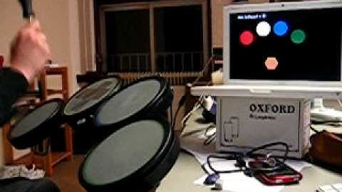 openFrameworks interface for xbox 360 drumkit