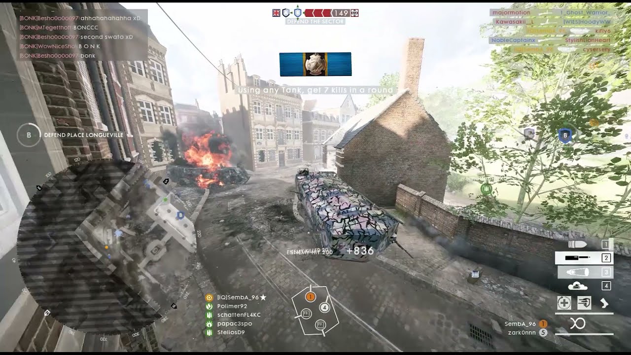 Battlefield 1: 100ss with st chamond tank