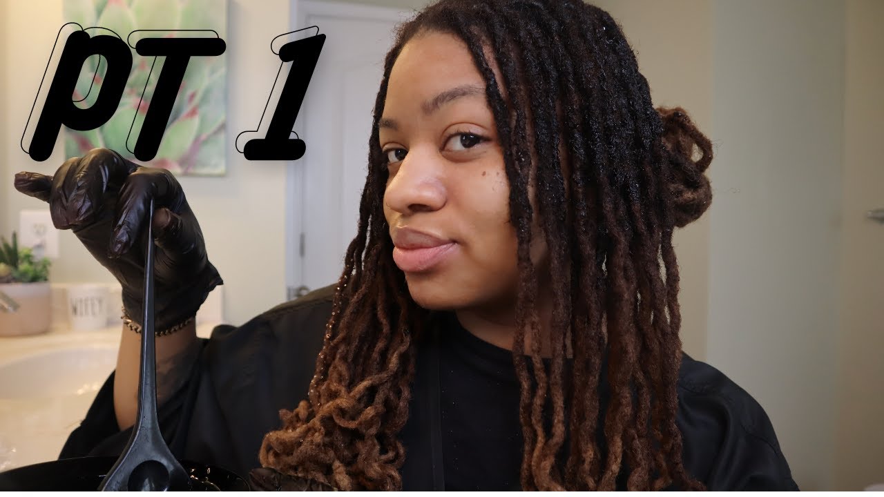 PT 1 Ombre Root Refresh My LOC EXTENTIONS & Super Easy Loc Bob Style | ALEXIS NICHOLE