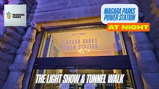 Niagara Parks Power Station at Night: Light Show and Tunnel Walk