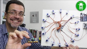 Super módulo para Arduino! Controla 16 servos com dois fios no Arduino!