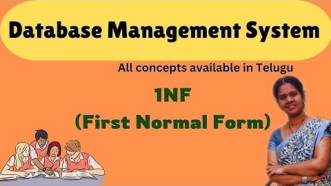 1NF(first normal form) in normalization || DBMS IN TELUGU