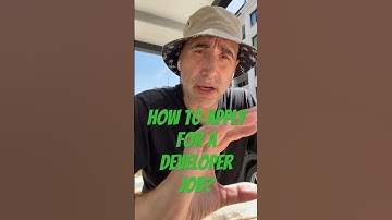 How to apply for developer jobs? #unclestef #webdeveloper