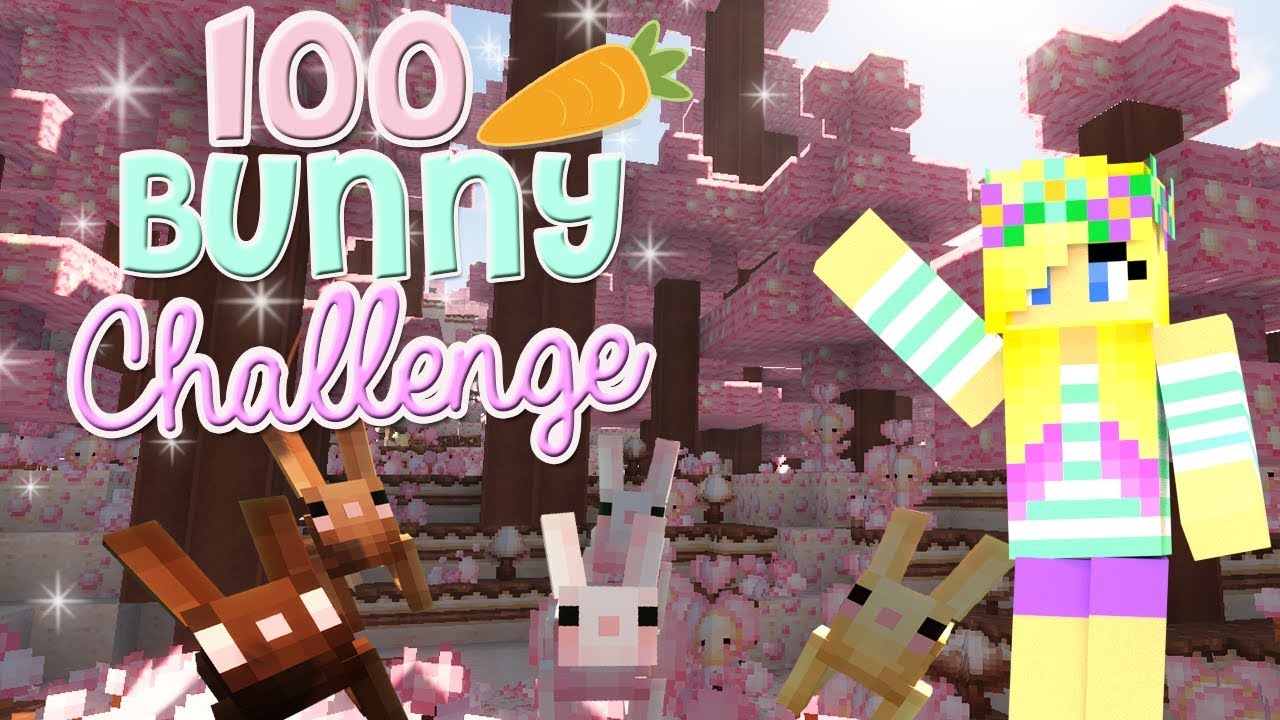 🐰🥕 Part One Again?! Minecraft: 100 Bunny Challenge (Part 1) - YouTube