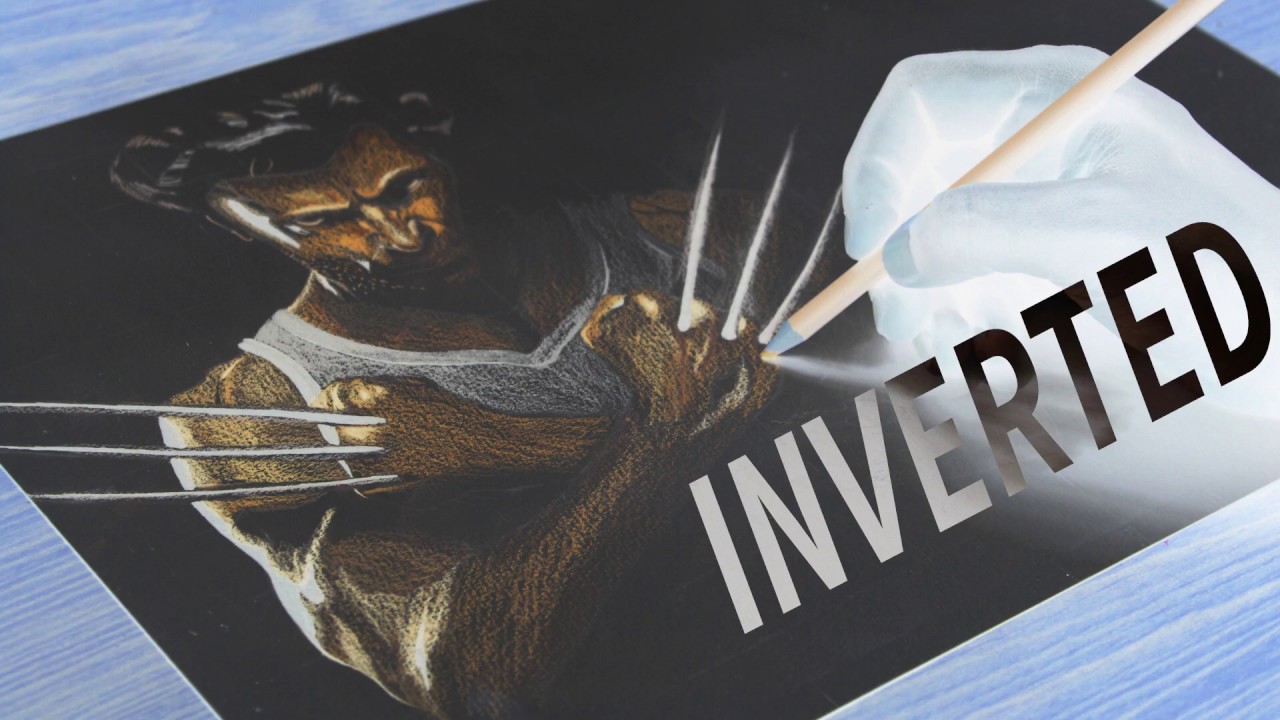 Drawing Wolverine / Logan ( Hugh Jackman ) in Inverted Colors | art by ...