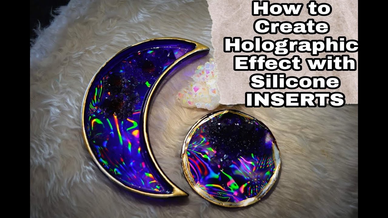 Ok how does this work? Does every mold you make have that holographic on it  and if you make your own silicone molds how do you make it holographic? :  r/ResinCasting