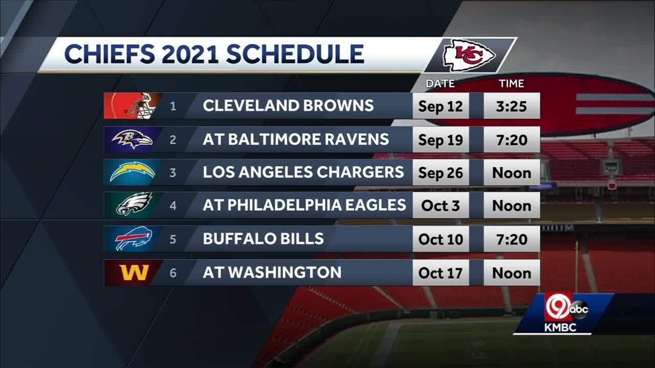 Kcchiefs Schedule 2022 Kansas City Chiefs' 2021 Schedule Released - Youtube