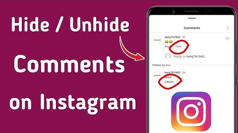 How to Hide / Unhide Comments On Instagram | Hide Or Unhide Comments On Instagram