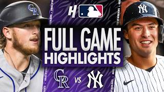 Colorado Rockies vs New York Yankees - FULL GAME HIGHLIGHTS 🔥 September 10, 2026 MLB Season