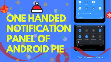 One Handed Notification Panel Similar to Android Pie | Swipe Up !