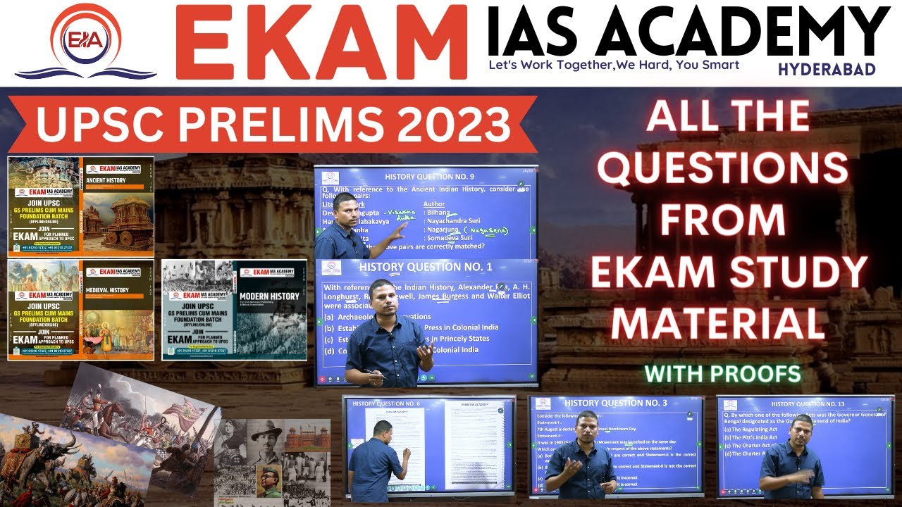 UPSC Prelims 2023 Questions and answer key - Ekam IAS