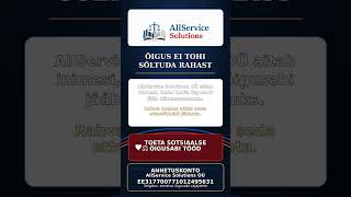 AllService Solutions toetusklipp uus jutt taispikk laul1 PANGAKONTOGA
