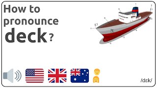 How to pronounce deck in english?