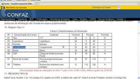T2Ti ERP 2 0   Java WEB   Sintegra   05   Layout Tipo 11