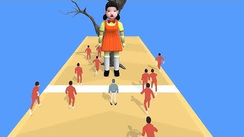 Squid Game Scared Doll - Survival Runner Red Light Green Light Level 1-3