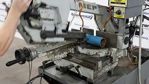Hyd-Mech DM-10/2 Double Mitering Horizontal Band Saw w/ Pneumatic Vise