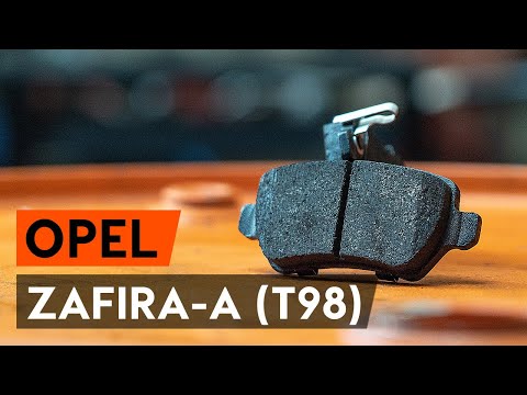 Kako zamenjati zadnji zavorne ploščice na OPEL ZAFIRA-A (T98) [VODIČ AUTODOC]
