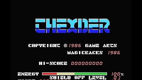 Thexder (MSX) - GameArts 1986 - Gameplay All Missions Completed