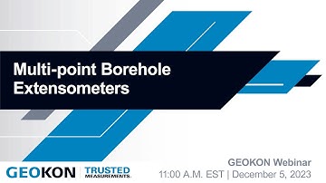 Multi-Point Borehole Extensometers