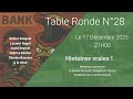 Table Ronde N°28 du 17 Décembre 2025 : Histoires vraies