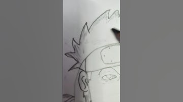 how to draw kakashi easy step by step method naruto Anime sketch for Kakashi viral e #narutofans