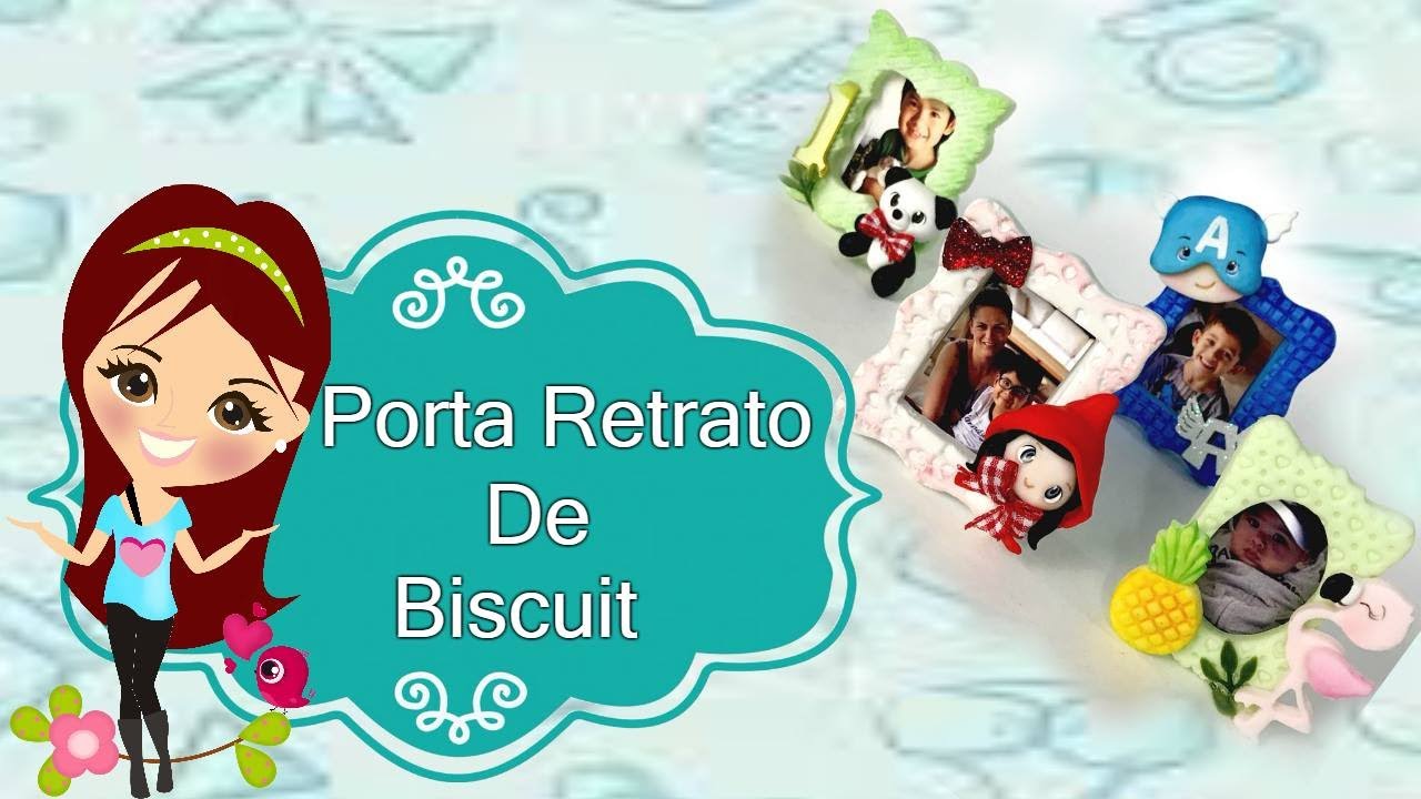 Porta Retrato de Biscuit - Usando o Cortador de Porta Retrato coleção Bia Cravol