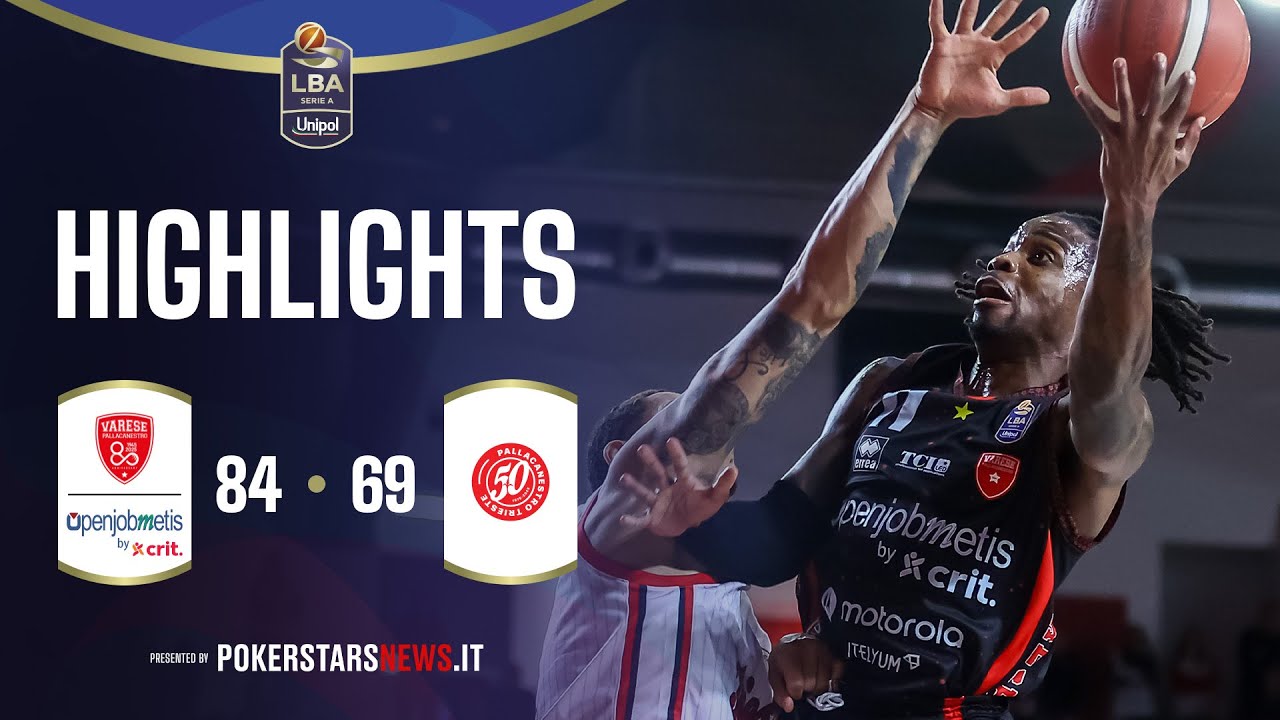 Openjobmetis Varese - Pallacanestro Trieste | PokerstarsNews Highlights Serie A Unipol 2025/2026