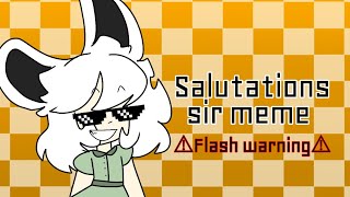 ⚠salutations sir meme⚠//FLASH WARNING//