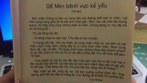 Tập đọc lớp 4: Dế Mèn bênh vực kẻ yếu (tiếp). Giọng đọc: cô Hải Yến