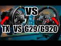 Thrustmaster Tx Vs Logitech G920 VS G29