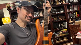 Pride and Joy Bass on Schecter Stiletto Studio 4 - #BassBuzz Module 8 Lesson 5 fun! by Jerfish Entertainment, Music, Sailing, and Farms 354 views 5 months ago 1 minute, 36 seconds