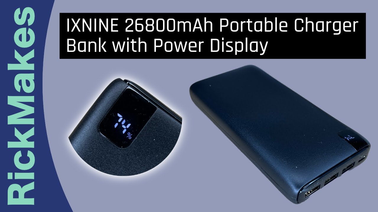 IXNINE 26800mAh Portable Charger Bank with Power Display YouTube