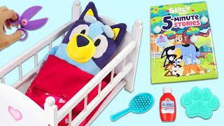 Bluey Nighttime Routine with Healthy Snack Time, Bubble Bath Grooming & Bedtime Story Book Reading!