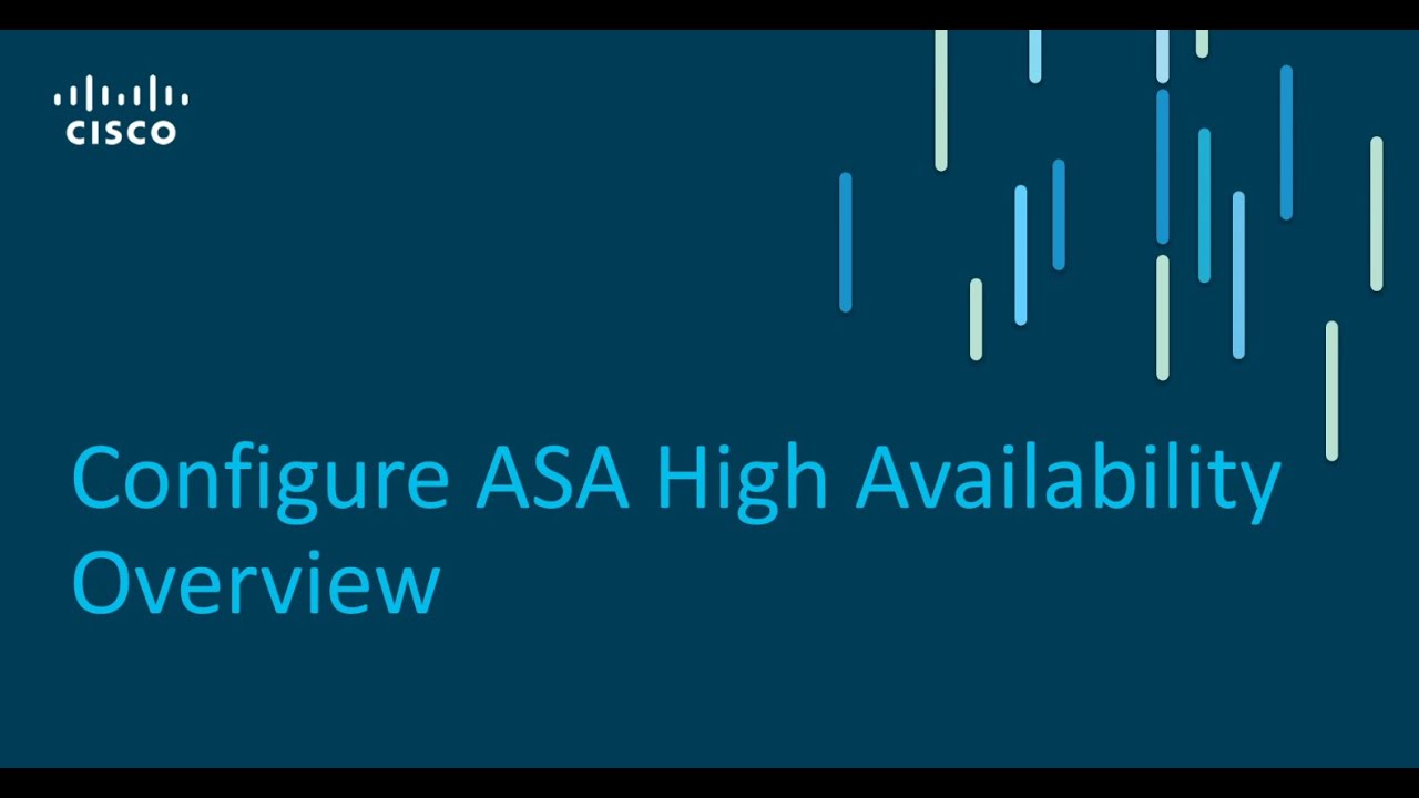 Cisco ASA High Availability Overview - Part7 - YouTube
