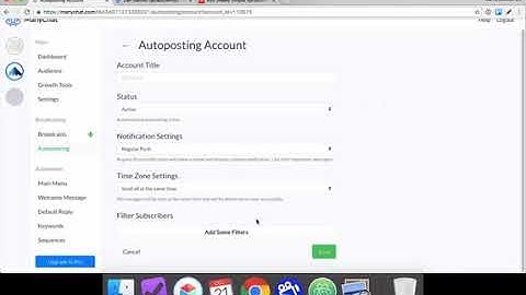 How to set up an RSS feed to broadcast to your Facebook Messenger bot   YouTube