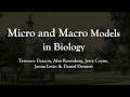 Micro and Macro Models in Biology: Terrence Deacon et al