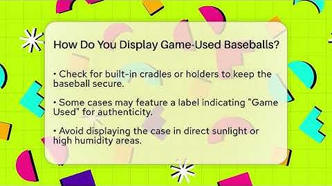 How Do You Display Game-Used Baseballs? - The Memorabilia Zone
