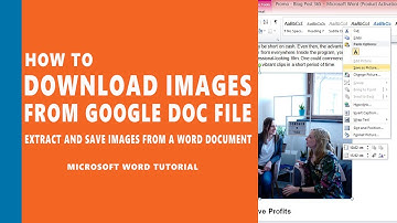 How to Download Images From Google Doc File | How to Extract and Save Images from a Word Document