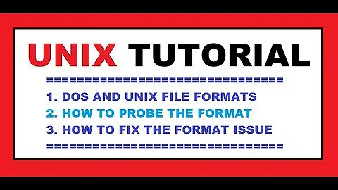 Unix : File Format Difference from Windows(dos)